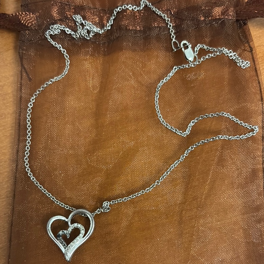 Silver Heart Pendant Necklace